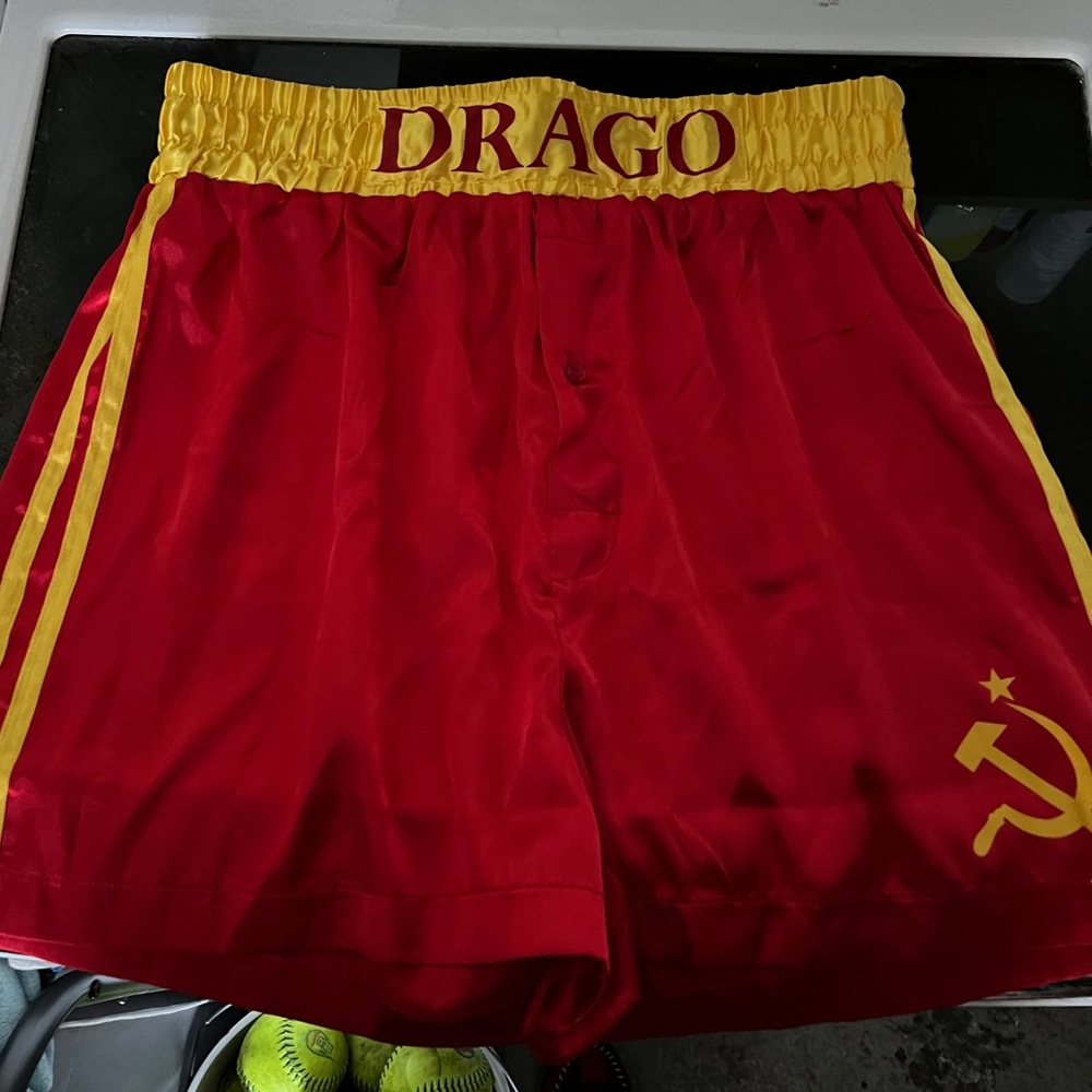Ivan Drago boxing shorts Rocky movie USSR